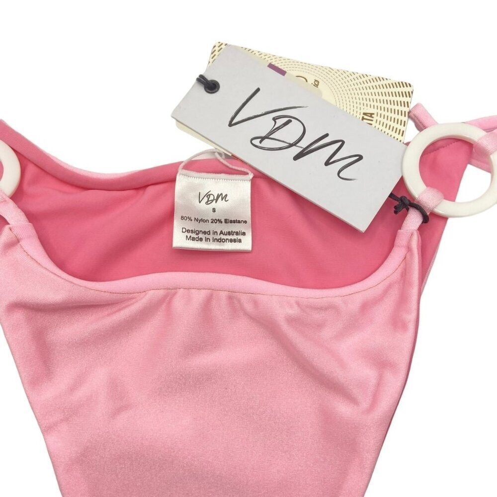 VDM The Label Revolve Pink Swimwear‎ Adjustable String Bikini Bottoms Small - Picture 10 of 13